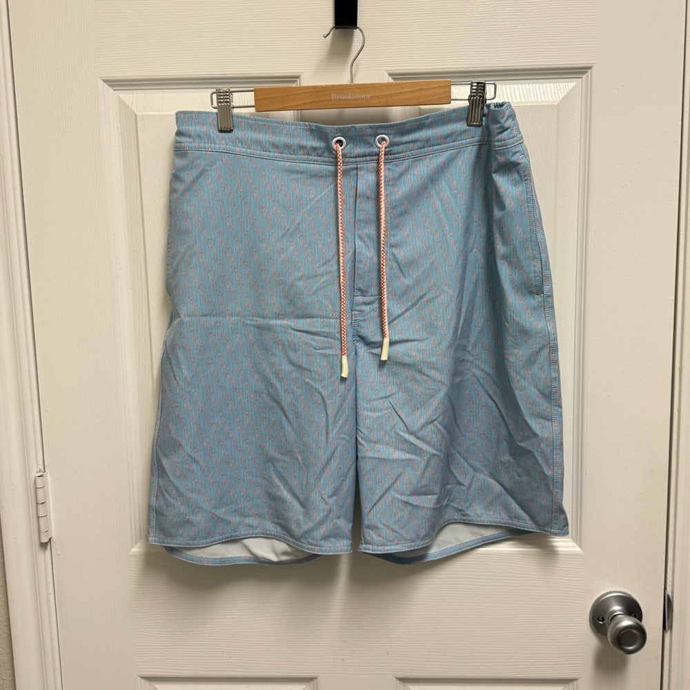 Johnnie-O Blue Pattern Board Shorts